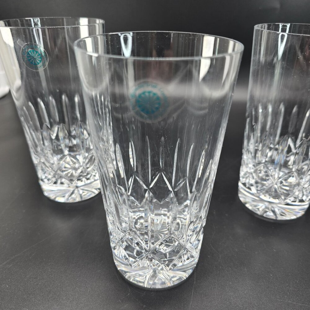 Galway Irish Crystal Baldmore Crystal Highball & Whiskey Glasses Set Of 4 DH1300 - Picture 9 of 15